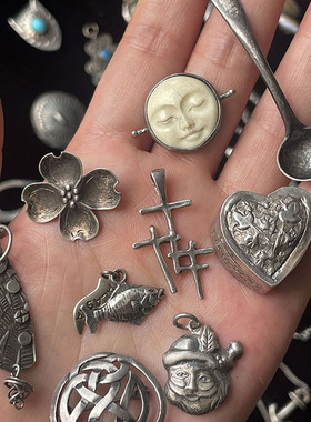 孤品吊坠西洋925纯银链情侣男女