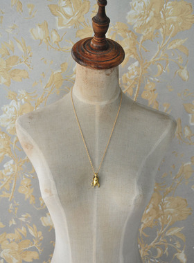 泰国海外复古圣甲虫情侣项链吊坠