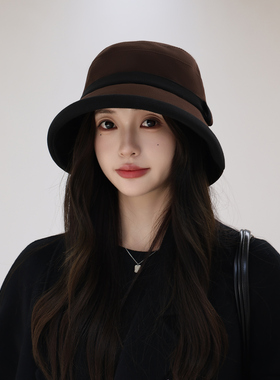 2025款卷边渔夫帽女秋冬季
