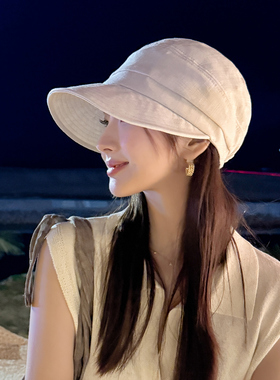 夏季女防晒可折叠渔夫帽