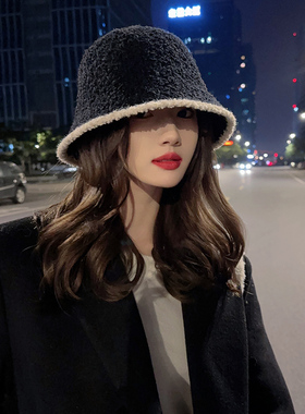 渔夫帽逛街韩版女秋冬显脸小护耳
