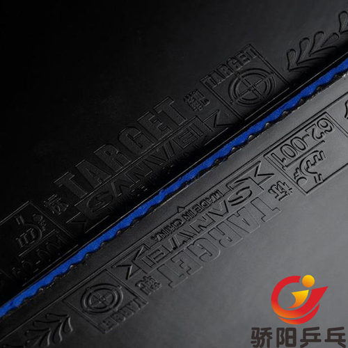 正品蓝海绵三维国标靶乒乓球拍套胶反胶省标靶蓝海绵胶皮免灌内能 - 图1