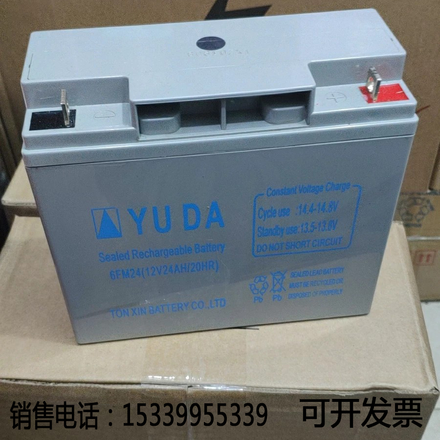 YUDA蓄电池6FM24 12V24AH壁挂式直流屏智慧消防系统EPS应急照明用 - 图3