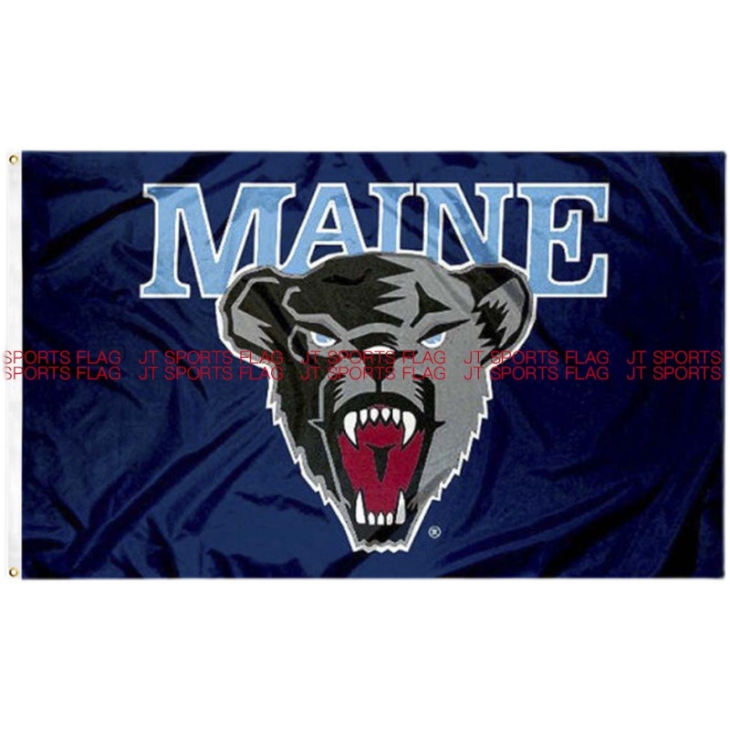 NCAA缅因州黑熊旗帜大学校旗队旗定制定做Maine Black Bears Flag - 图0