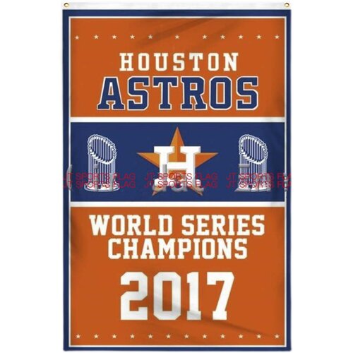 MLB美国休斯顿太空人队棒球俱乐部冠军队旗旗子Houston Astros - 图0