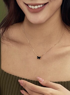 吴千语同款蝴蝶项链高级感锁骨链