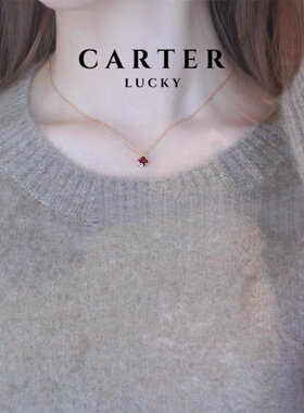 S925纯银天然石榴石女友新年礼物