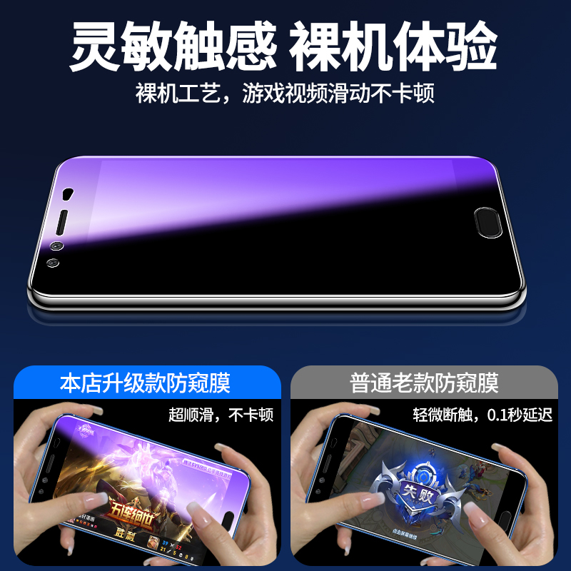 vivox9钢化膜防窥膜vivox9plus防偷窥x9splus全屏覆盖抗蓝光vivox9sx9ix9l手机保护贴膜全包边vovi防偷窃窥屏-图1