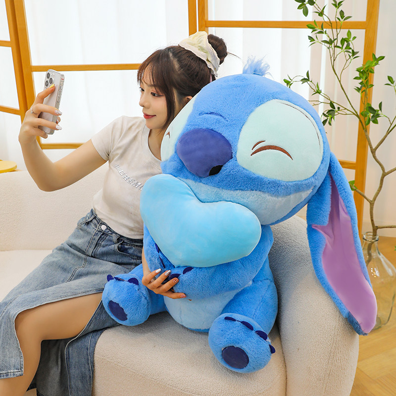 情侣抱心史迪仔毛绒玩具维尼熊玩偶抱枕星际宝贝安琪布娃娃礼物女,淘宝优惠券,粉丝福利购,淘宝优惠卷