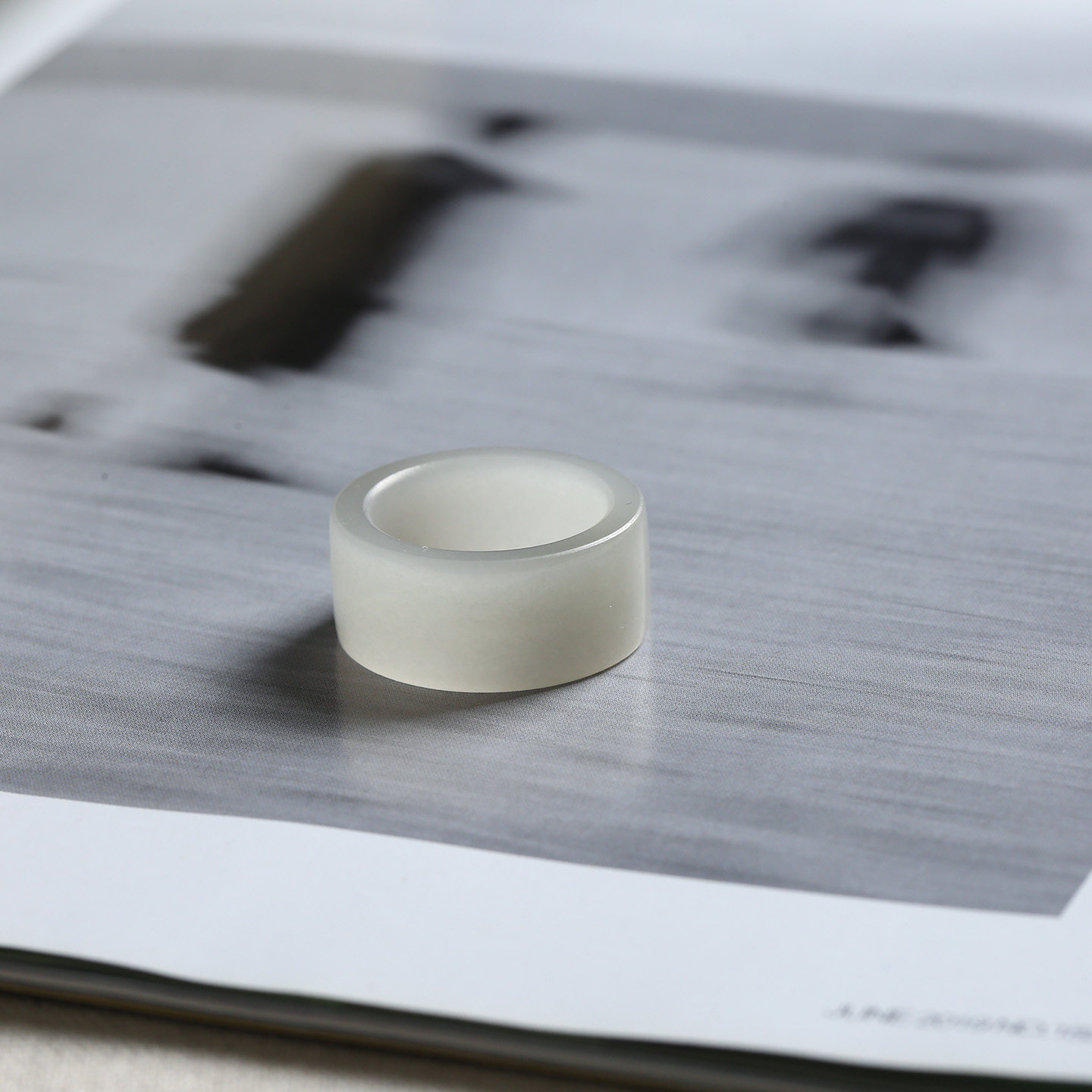 17号戒指 和田玉烟紫宽条直切款方口指环 扳指 5705,淘宝优惠券,粉丝福利购,淘宝优惠卷