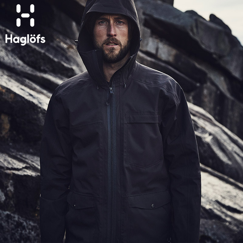 HAGLOFS火柴棍户外男装防水防风连帽单层冲锋衣夹克外套603863,淘宝优惠券,粉丝福利购,淘宝优惠卷