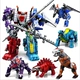 Transformers khủng long thép năm trong một triều đại khủng long Shura vua mô hình sắt khiên thần sấm sét - Gundam / Mech Model / Robot / Transformers