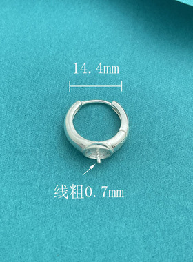 S925纯银国风丽人戒指耳环DIY