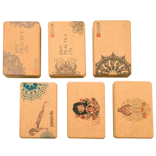 Amy Yoga Extra Hard Density Cork Solid Wood Yoga Bricks