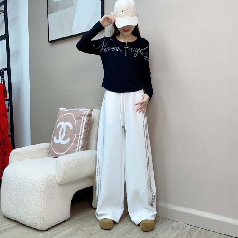 网红秋冬新款广场舞曳步舞跳舞裤子闪钻运动阔腿裤休闲裤时尚长裤,淘宝优惠券,粉丝福利购,淘宝优惠卷