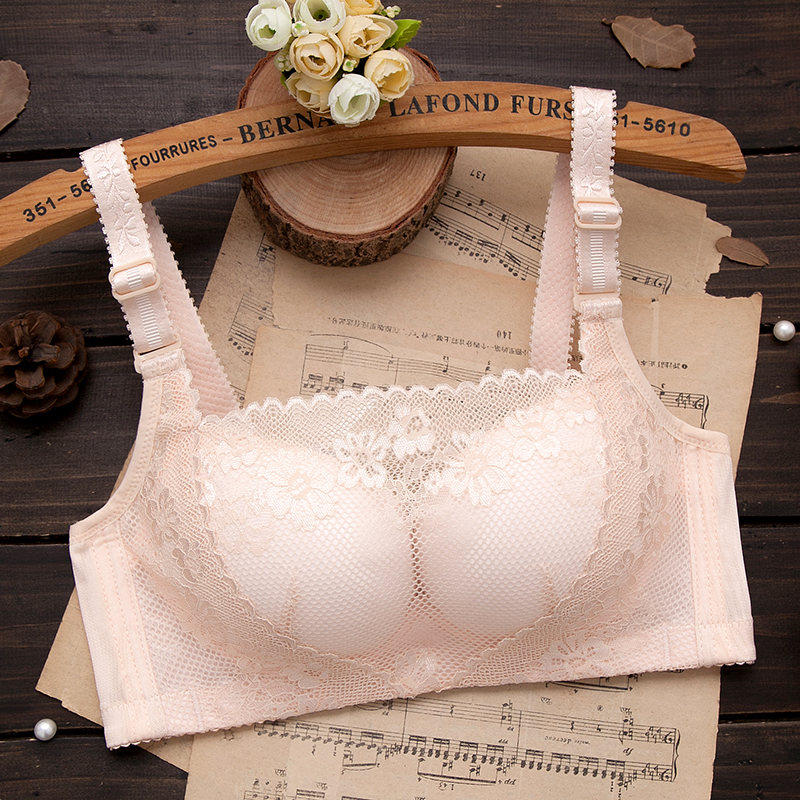 内衣少女士薄款白色聚拢无钢圈抹胸 芸媚蝶文胸