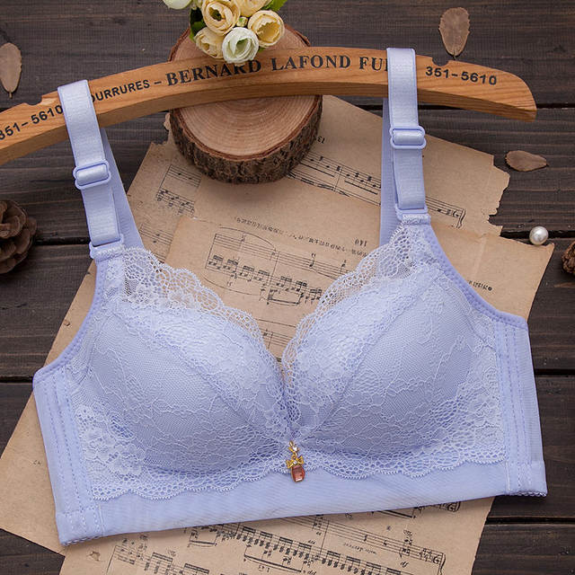 Bra female thin summer young girl small push up and lace underwear bra size  32A 32B 34A 34B 36A 36B