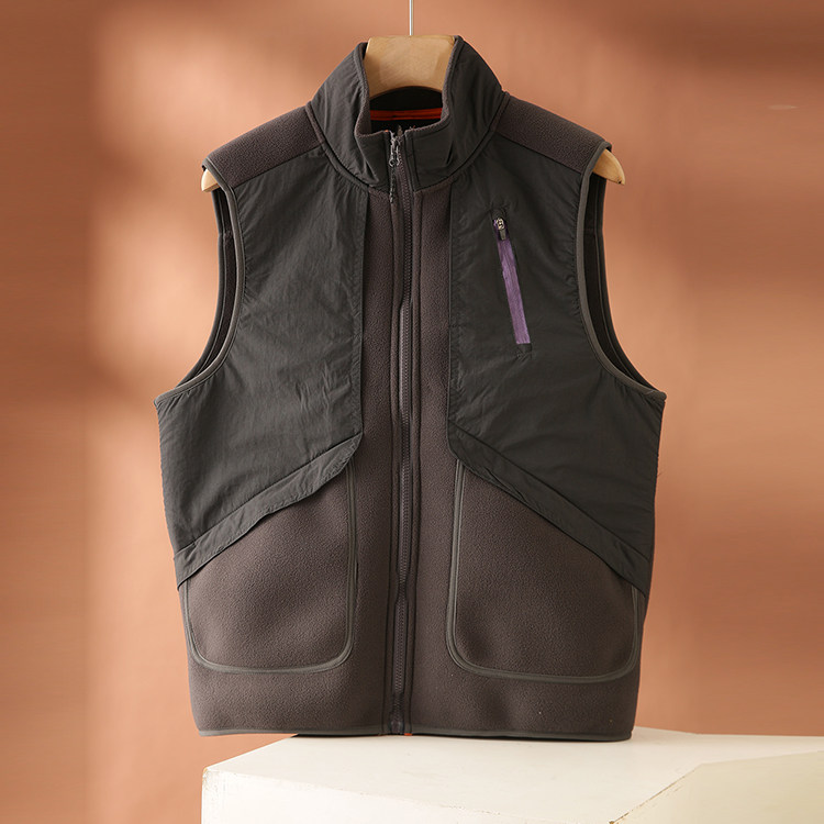 户外机能秋冬款男双面摇粒绒保暖外穿抓绒马甲无袖坎肩背心上衣潮,淘宝优惠券,粉丝福利购,淘宝优惠卷