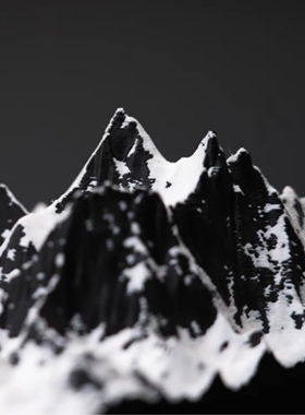 喜马拉雅山摆件珠穆朗玛峰3d打印模型立体装饰桌面真实造型氛围感
