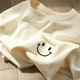 White heavy cotton short-sleeved t-shirt for women 2026 new style