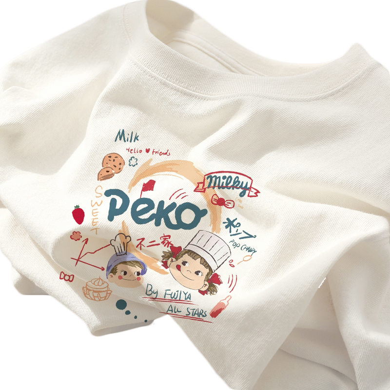 美式复古正肩纯棉长袖t恤女装内搭秋冬季洋气宽松显瘦打底衫上衣