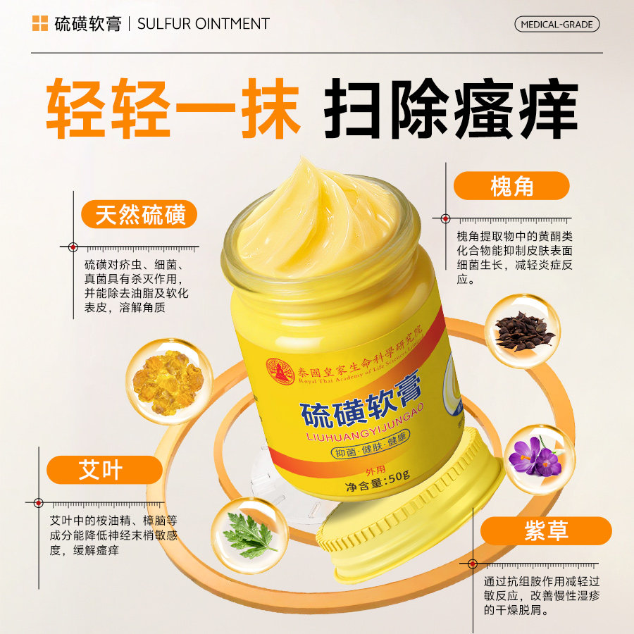 硫磺软膏正品官方旗舰店医用硫磺膏去阴虱抑菌螨虫疥疮专用止痒膏,淘宝优惠券,粉丝福利购,淘宝优惠卷