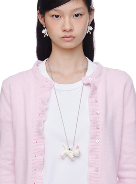 FWISH飞未夕爱心小猫毛衣链女款