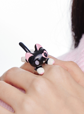 FWISH飞未夕小猫戒指设计师款