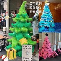 Christmas Fur Trees Net Red Decoration Props Swing Piece Shop Sales Department Mall Beat Card Photo Placement Beauty Chen