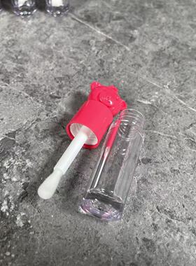 唇釉分装瓶空瓶diy手工自制圆形拇指大毛刷透明唇釉空瓶容量5.5ML