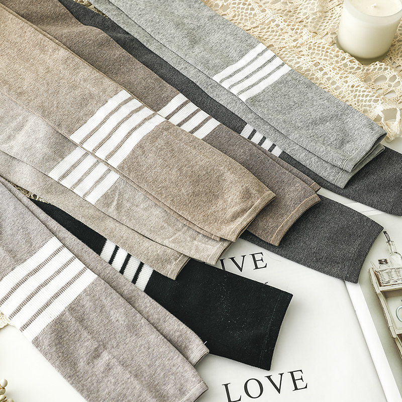 春秋季韩版灰色外穿棉日系小脚裤 汐怡打底裤