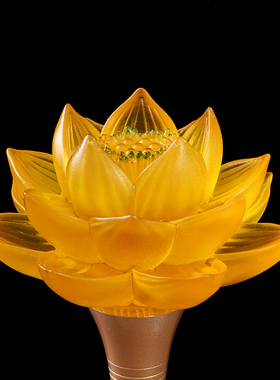 秦歌琉璃莲花灯LED电池插电家用