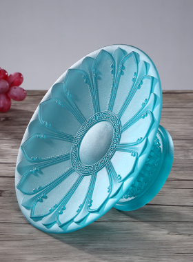 古法琉璃供具套装家用香炉供果盘