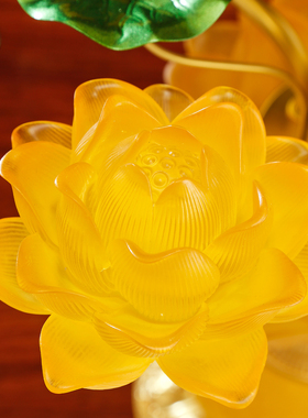 七品九品Led七彩琉璃莲花灯家用