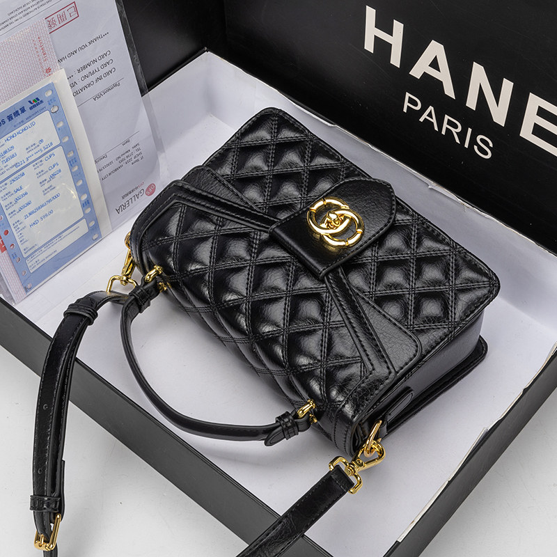 七夕送女友礼物真皮包女2024新款时尚菱格小方包高级感单肩斜挎包,淘宝优惠券,粉丝福利购,淘宝优惠卷