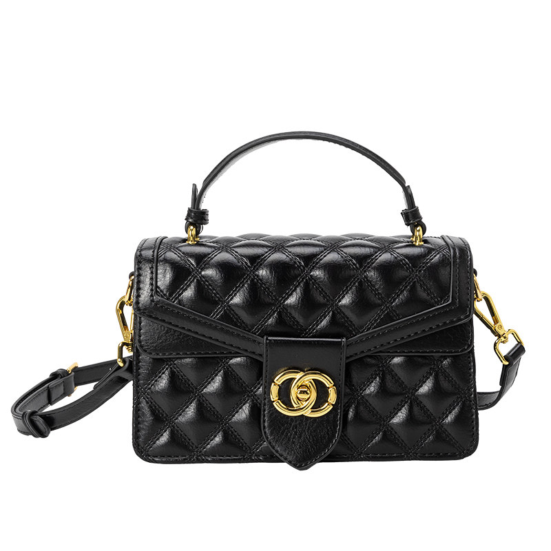 七夕送女友礼物真皮包女2024新款时尚菱格小方包高级感单肩斜挎包,淘宝优惠券,粉丝福利购,淘宝优惠卷