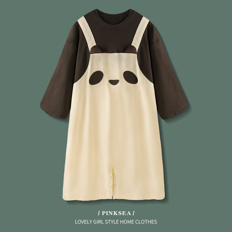 【设计师款】春秋款连体纯棉可爱睡裙 pinksea内衣睡裙