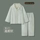 Couple pajamas spring and autumn cute plaid cotton set