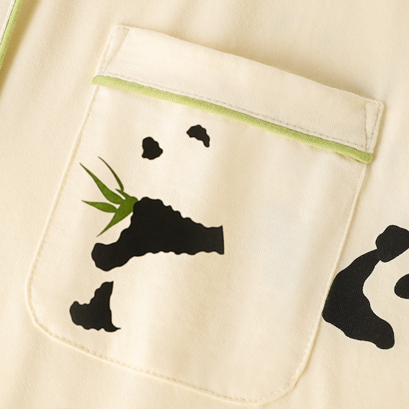 情侣夏季纯棉短袖短裤套装可爱睡衣 pinksea内衣睡衣/家居服套装