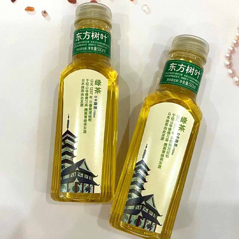 农夫山泉东方树叶绿茶500ml无糖茶饮料原味绿茶夏季饮品0糖0卡0脂 - 图2