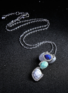 欧美风格几何宝石镶钻礼服配饰