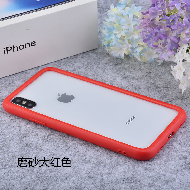 适用于苹果8手机壳11边框iphone7手机框7PLUS软6S胶XS MAX防摔XR SE三代2/3代-图0