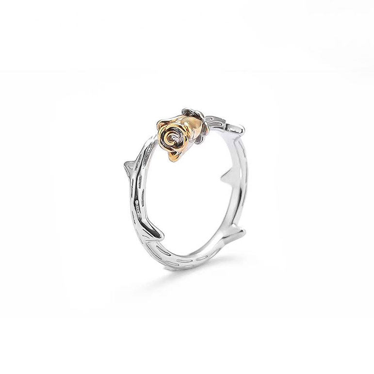 正品小王子与情侣对戒玫瑰花戒指 欧莲宝戒指/指环