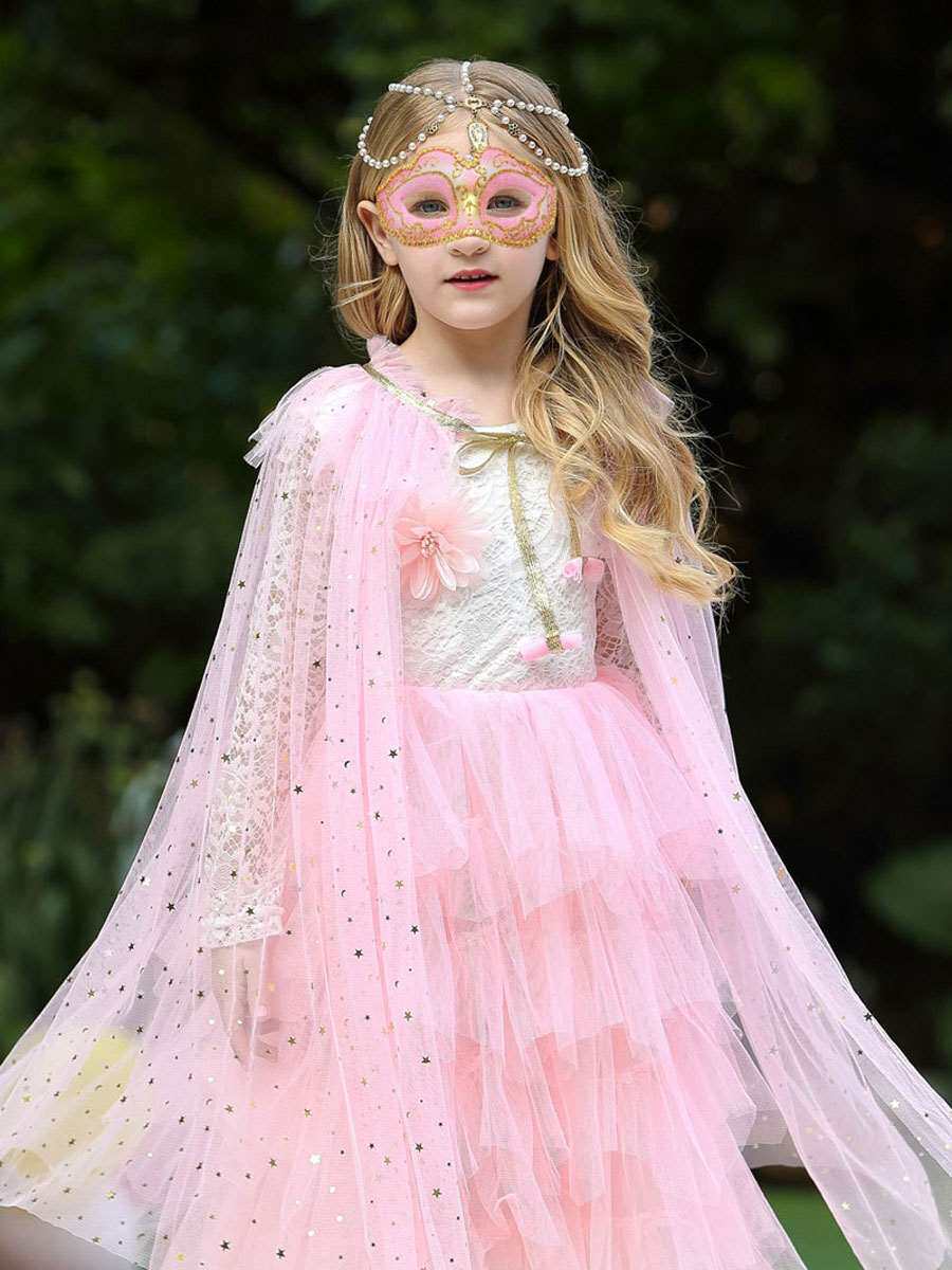 儿童面具蓝色幼儿园万圣节化妆舞会小公主可爱小面具宝宝面罩男生