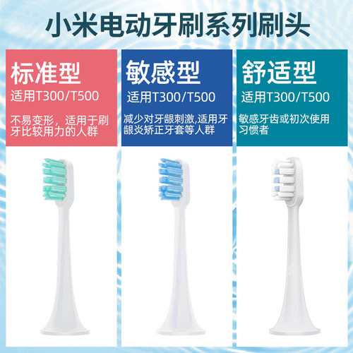 适配小米电动牙刷头towin/T100替换通用米家MES601/602/603 - 图0