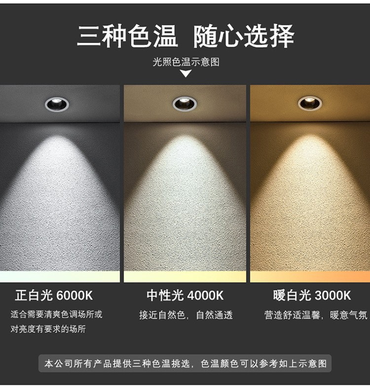 Black square ceiling spotlight anti-glare honeycomb 3-head shot