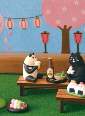 日本家居户外 好友聚会微景观迷你场景配件类 家居摆件