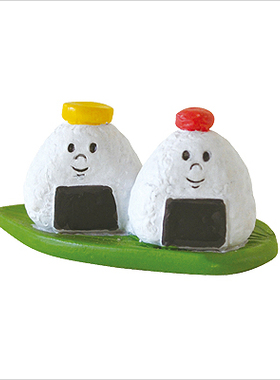 野餐场景配件 手卷寿司 表情紫菜饭团迷你摆件