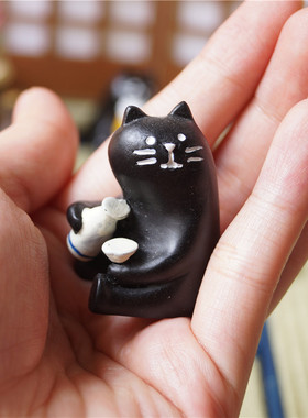 喵星人系列迷你树脂旅猫摆件