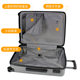 Simple, stylish, lightweight and durable universal wheel suitcase
